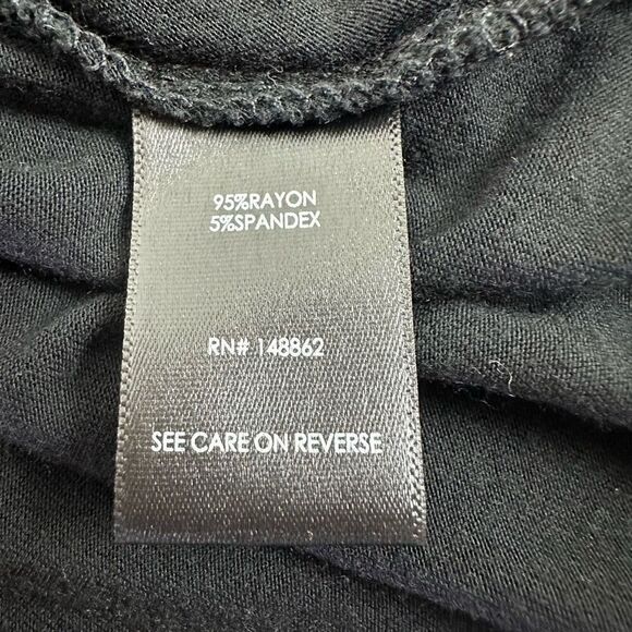 Torrid Women's 1X Supersoft Knits High Low Midi Dress‎ Solid Black Casual Basic - Picture 6 of 9